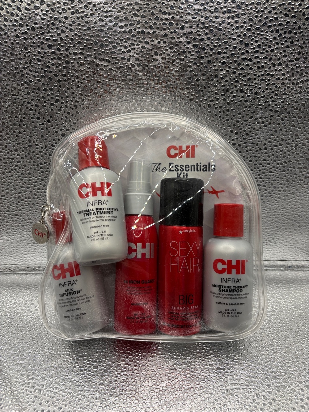 CHI Infra Essentials Kit - 5 piece Travel Hair Styling Set NWOT